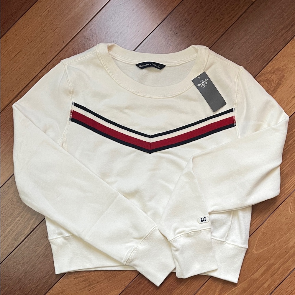 NWT Y2K Abercrombie Cropped Banded Sweatshirt